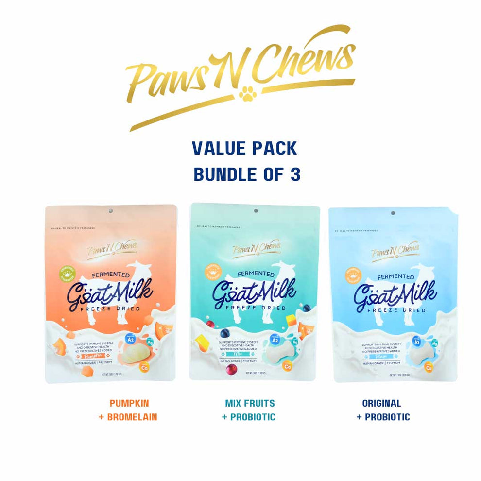 Paws N Chews Bundle 3 Value Pack +Free 1 Trial Pack – petconnexion