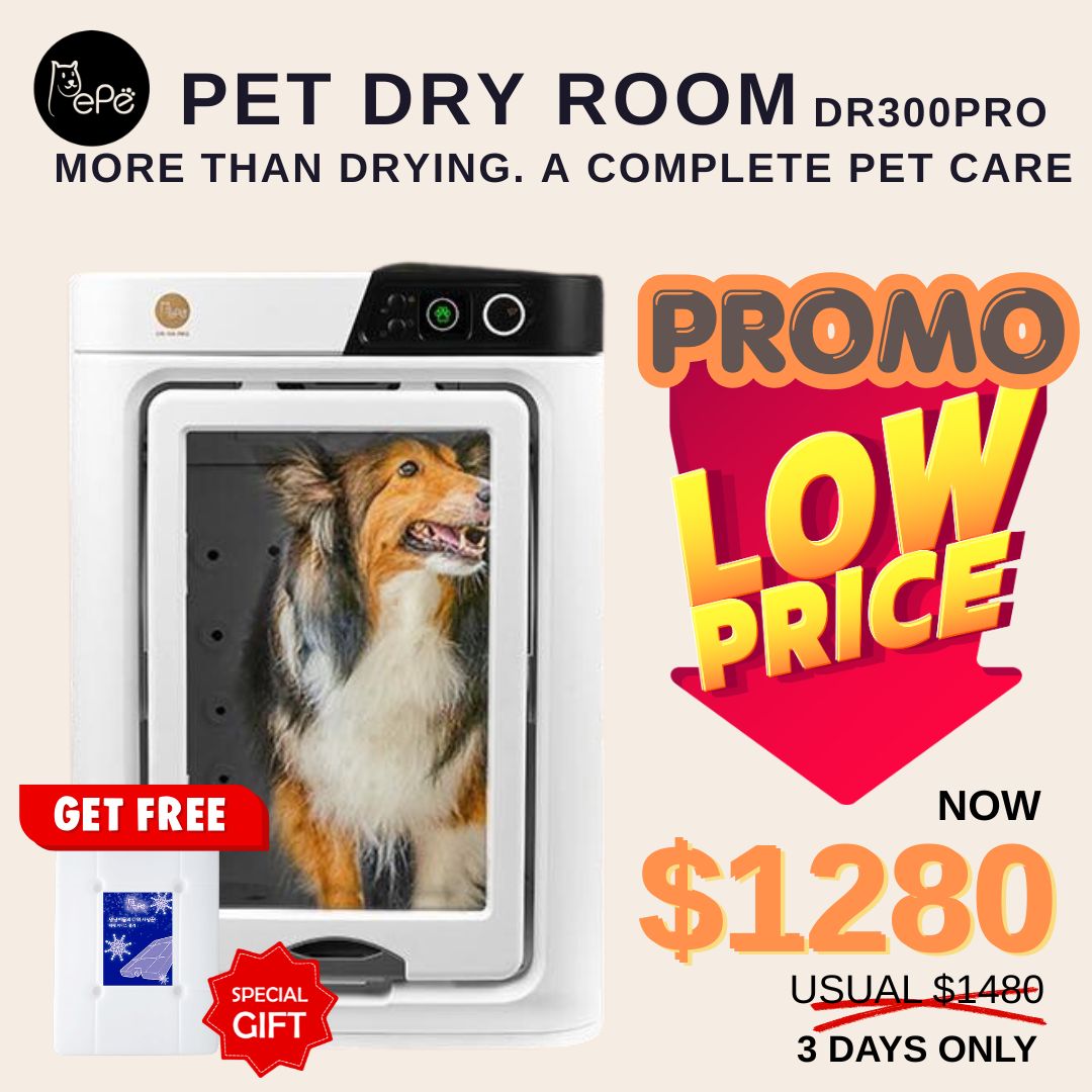Pepe Pet Dry Room DR300PRO + Free Gift Pepe Cooler Pad