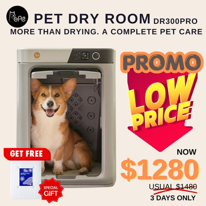 Pepe Pet Dry Room DR300PRO + Free Gift Pepe Cooler Pad