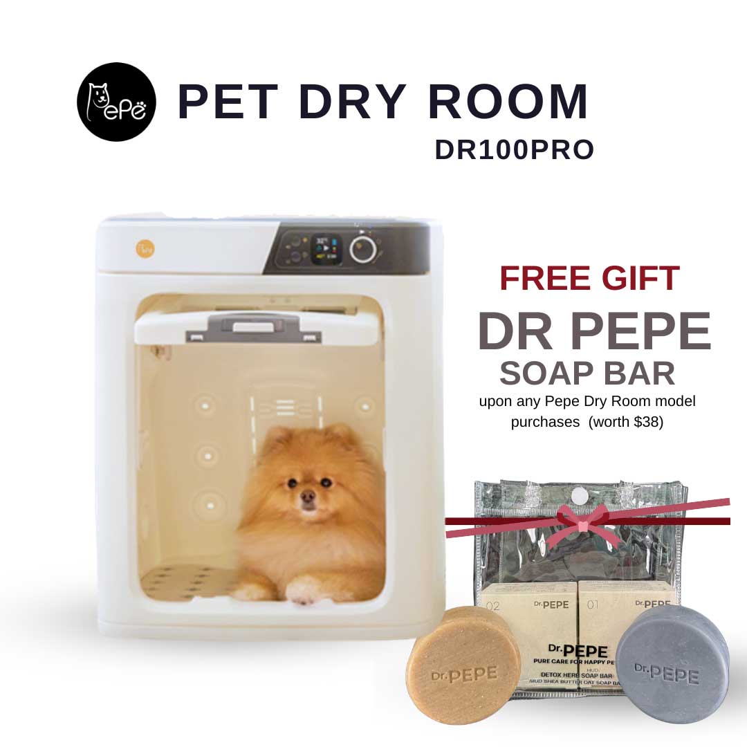 Pepe Pet Dry Room DR100PRO + [Free Gift] DR PEPE Duo Soap Bars