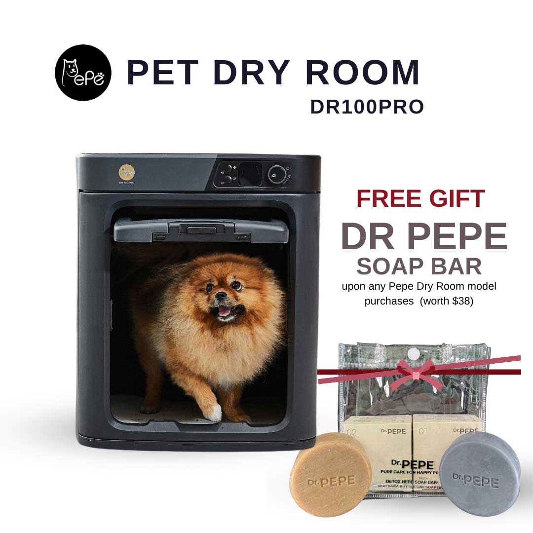 Pepe Pet Dry Room DR100PRO + [Free Gift] DR PEPE Duo Soap Bars