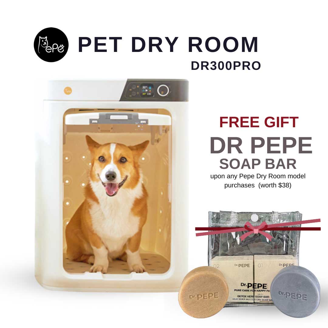 Pepe Pet Dry Room DR300PRO + [Free Gift] DR PEPE Duo Soap Bar